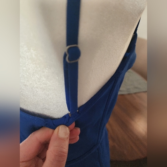 NWT Designer Elle Zeitoune Bustier Pencil Dress Colbaly Royal Blue Sz6 Medium - Picture 10 of 14